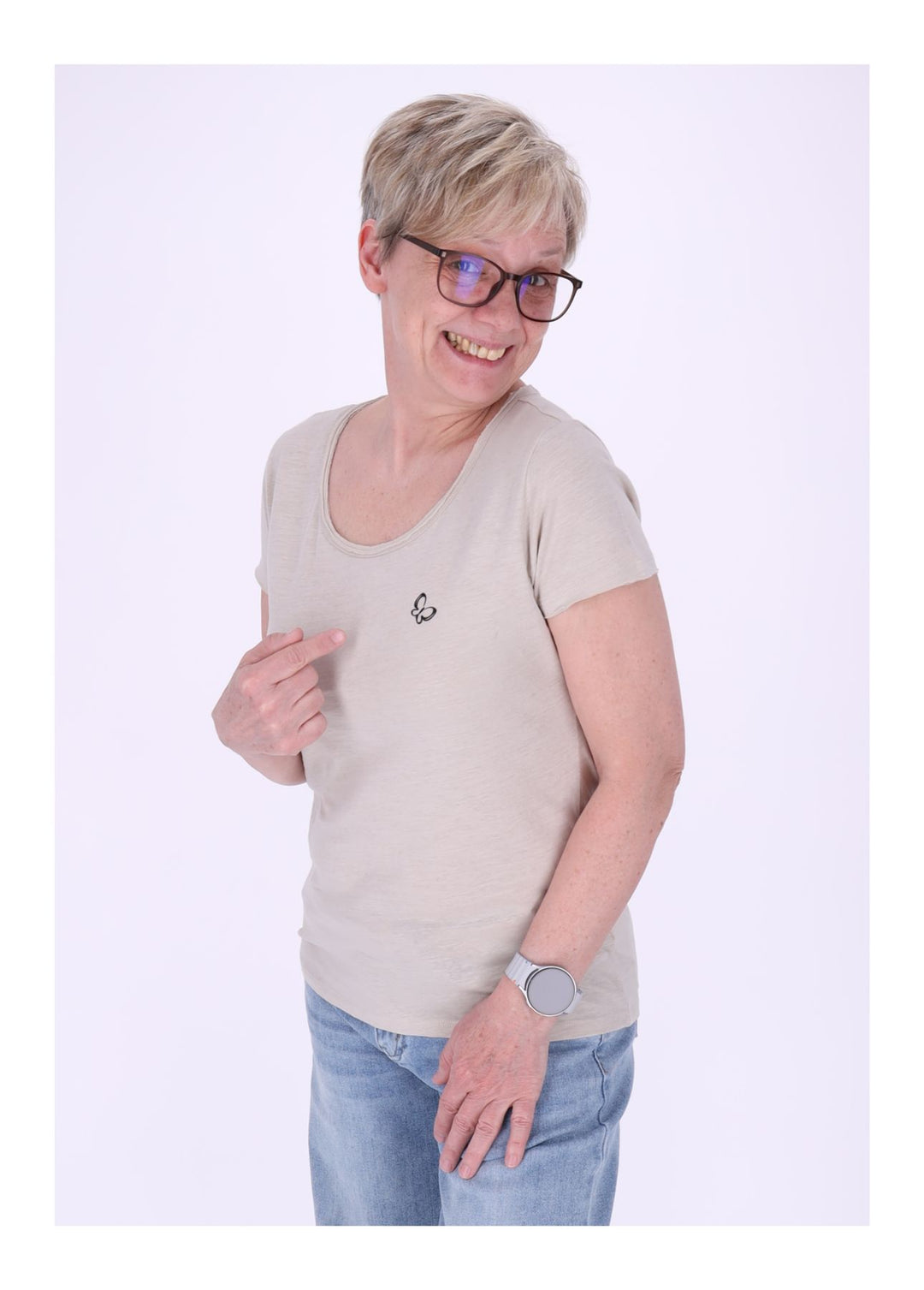 mjunik T-Shirt Damen Nantes Chestlogo