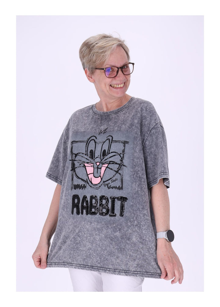 Splash of Color Damen T-Shirt Rabbit