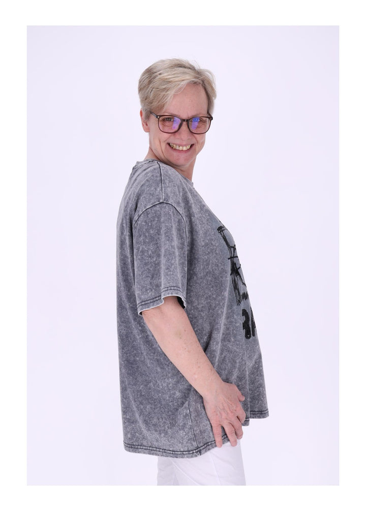 Splash of Color Damen T-Shirt Rabbit