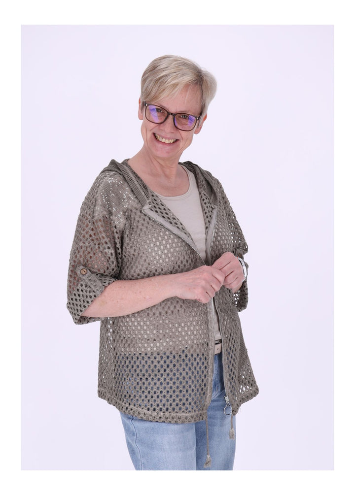Splash of Color Shirtjacke Lochmuster
