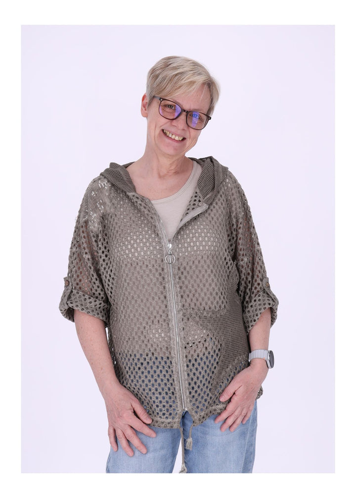Splash of Color Shirtjacke Lochmuster
