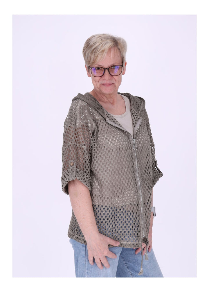 Splash of Color Shirtjacke Lochmuster