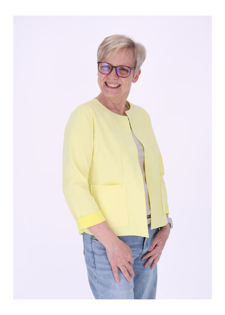 Vanessa Velours-Blazer Damen offen