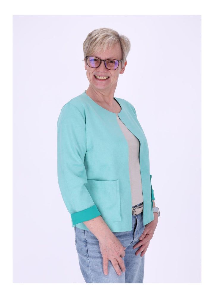 Vanessa Velours-Blazer Damen offen