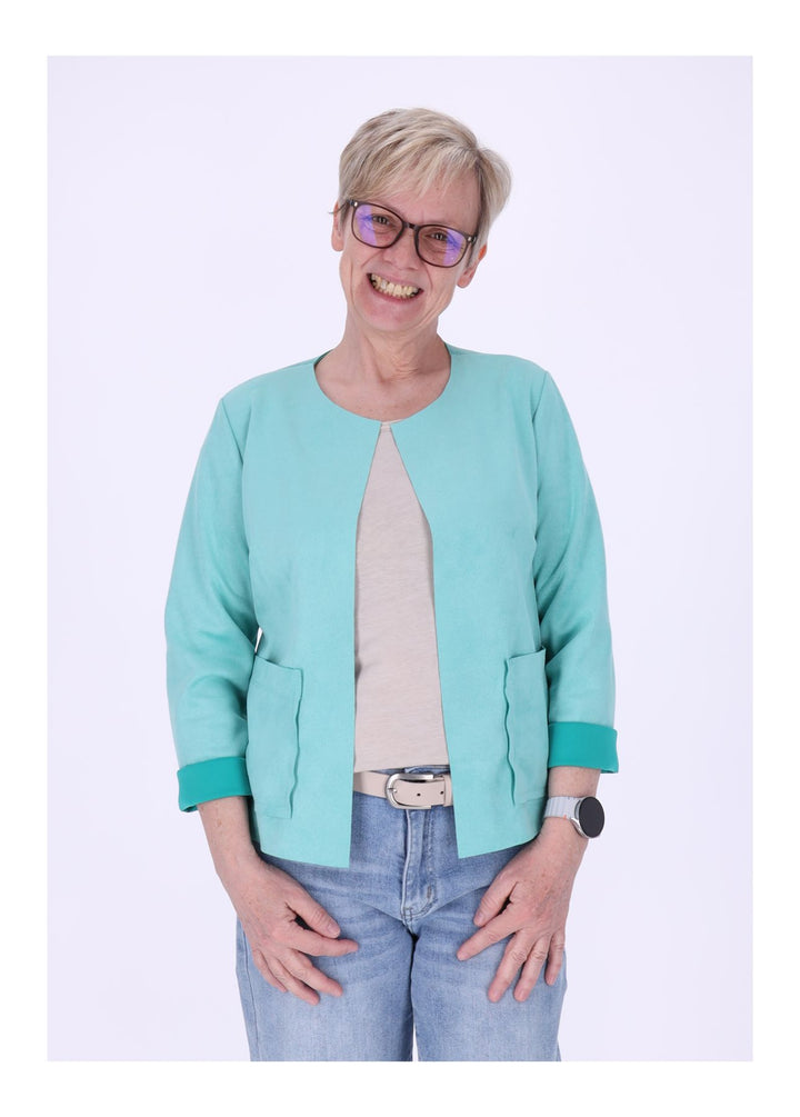 Vanessa Velours-Blazer Damen offen