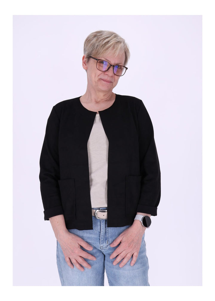 Vanessa Velours-Blazer Damen offen