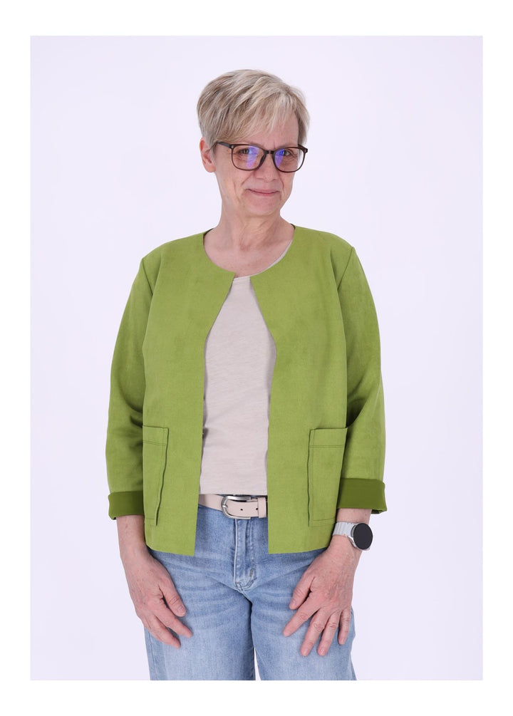 Vanessa Velours-Blazer Damen offen