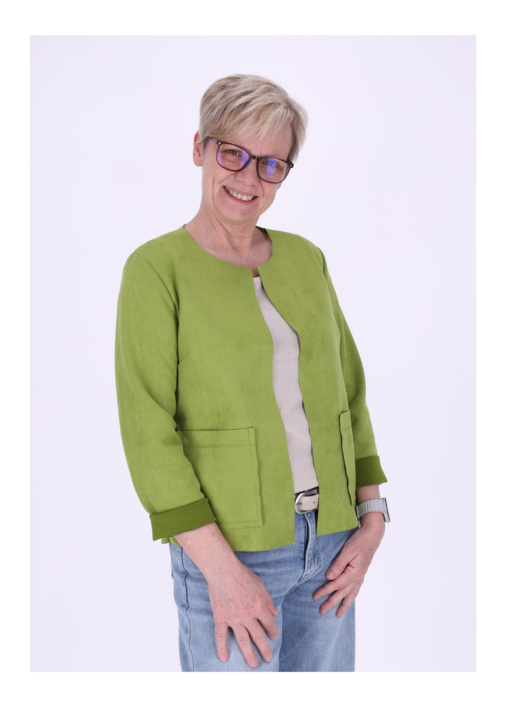Vanessa Velours-Blazer Damen offen