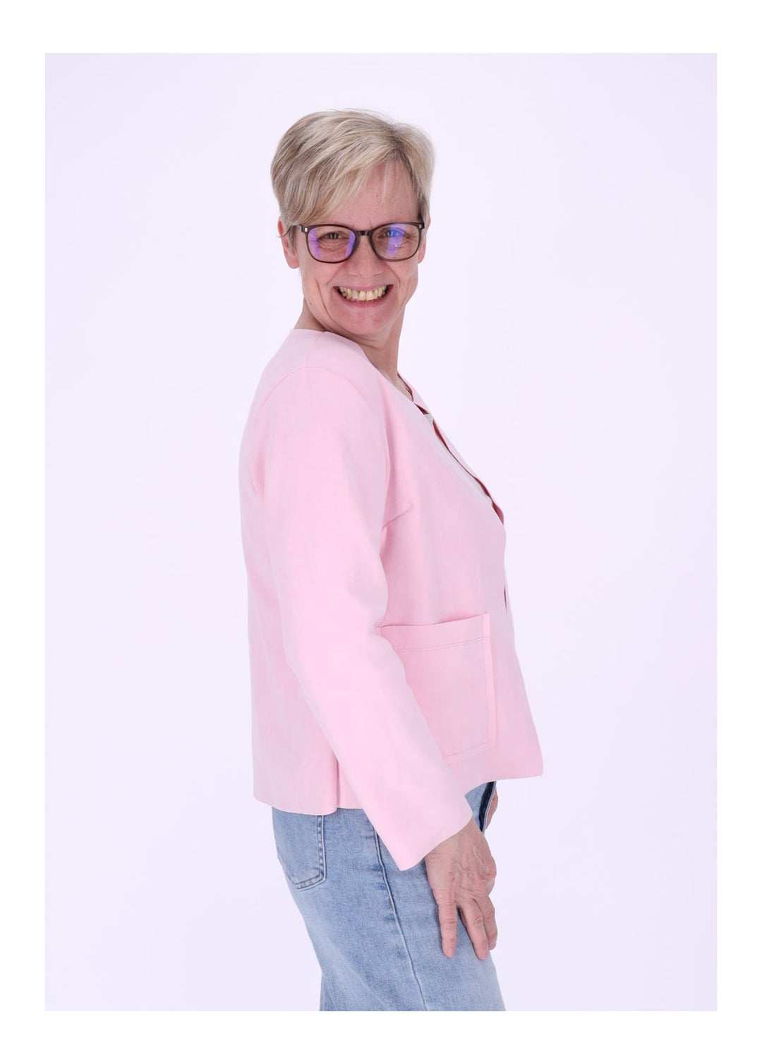 Vanessa Velours-Blazer Damen offen