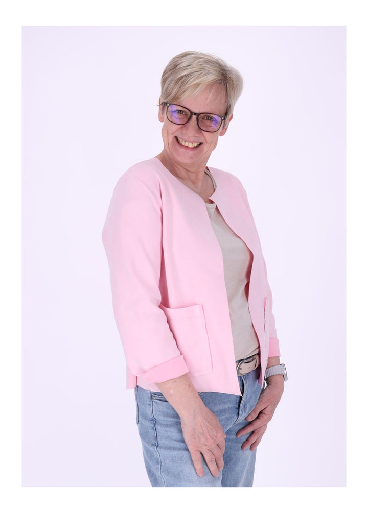 Vanessa Velours-Blazer Damen offen