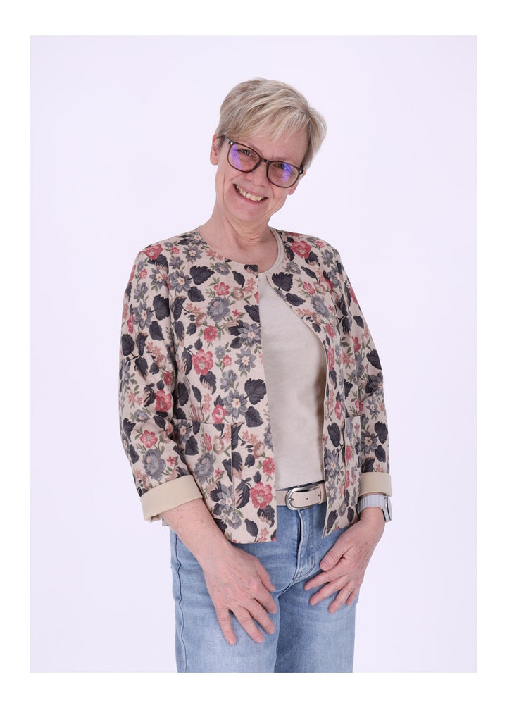 Vanessa Kurzjacke Blumen Damen