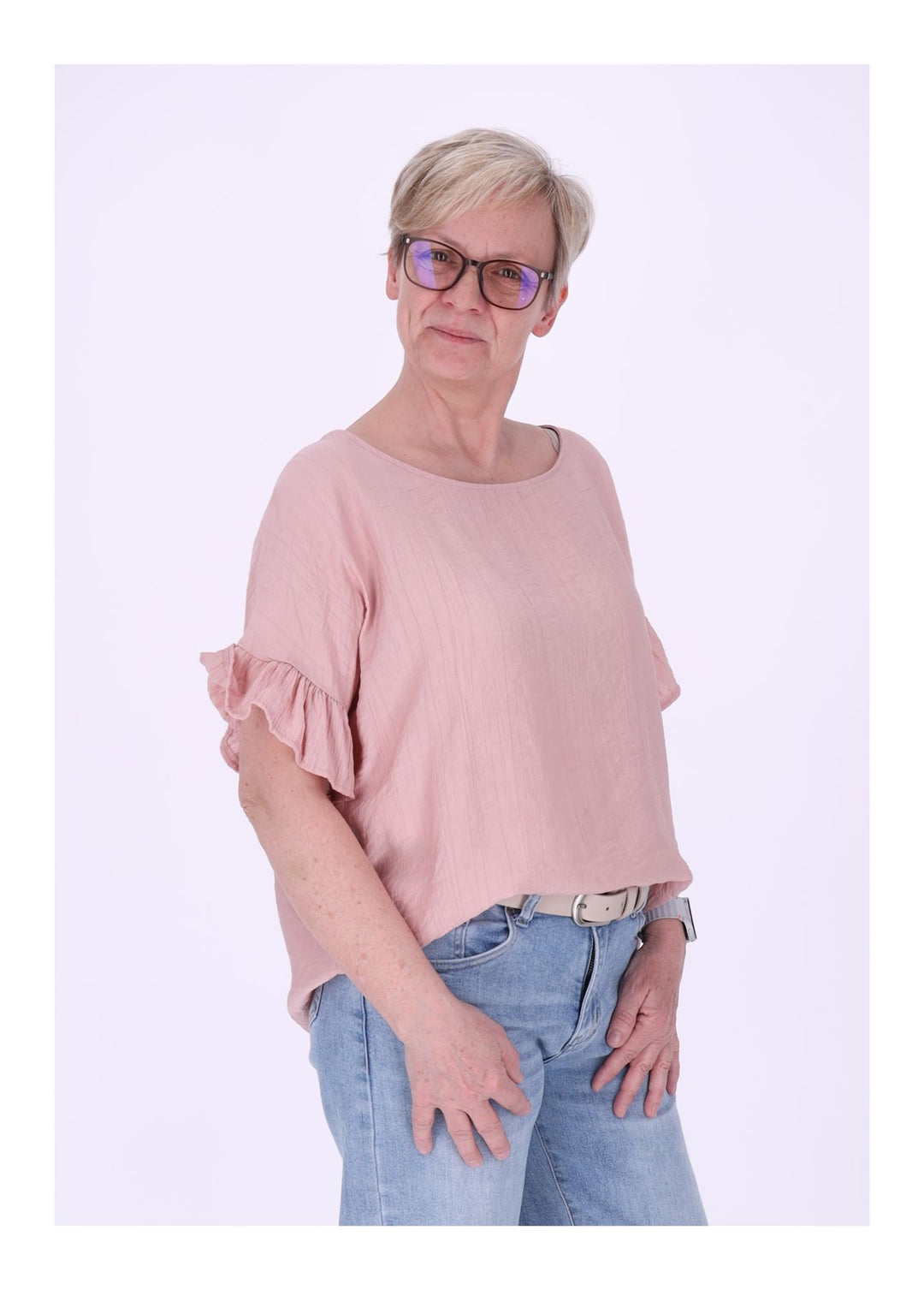 Splash of Color Oversized T-Shirt Damen