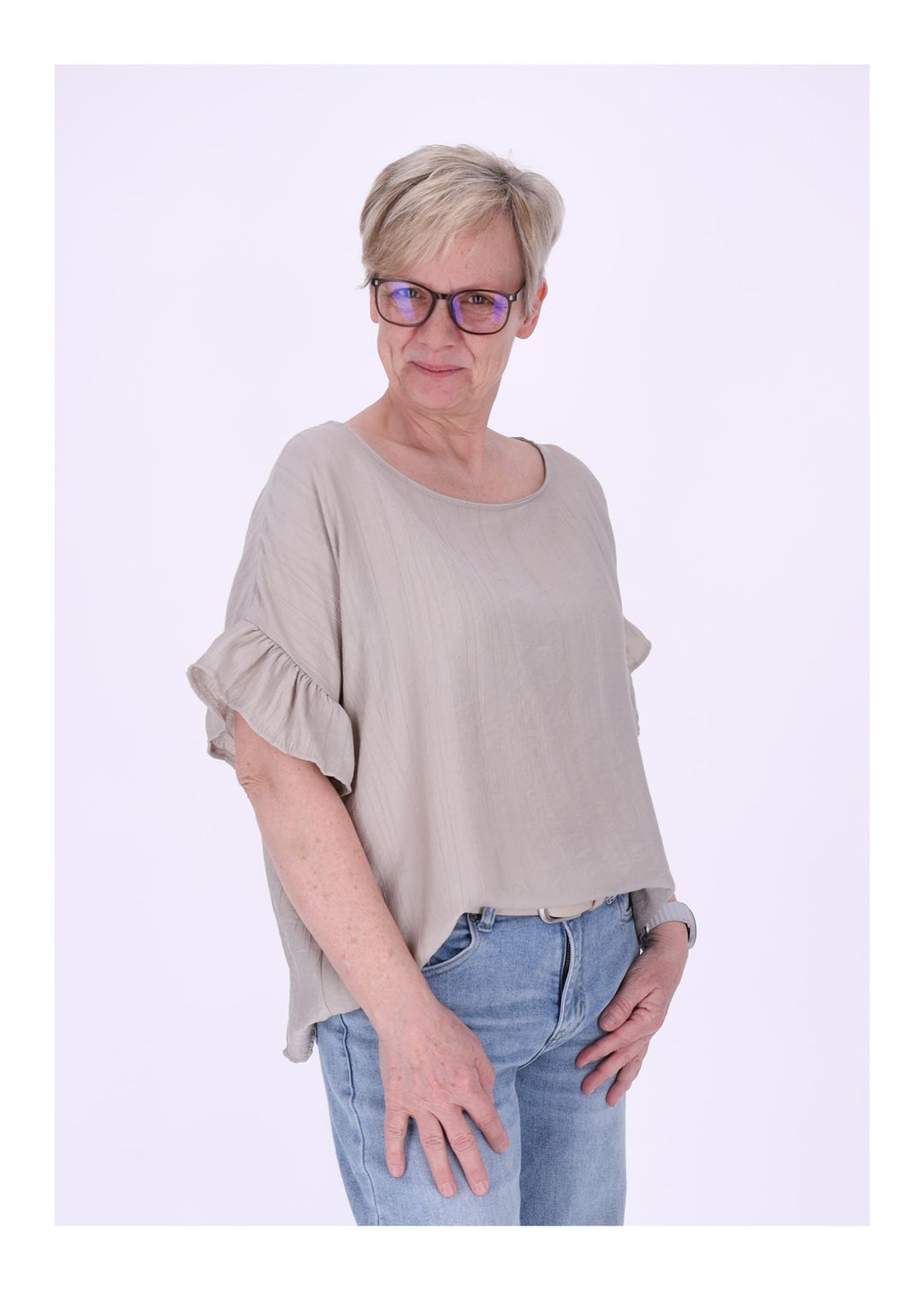 Splash of Color Oversized T-Shirt Damen