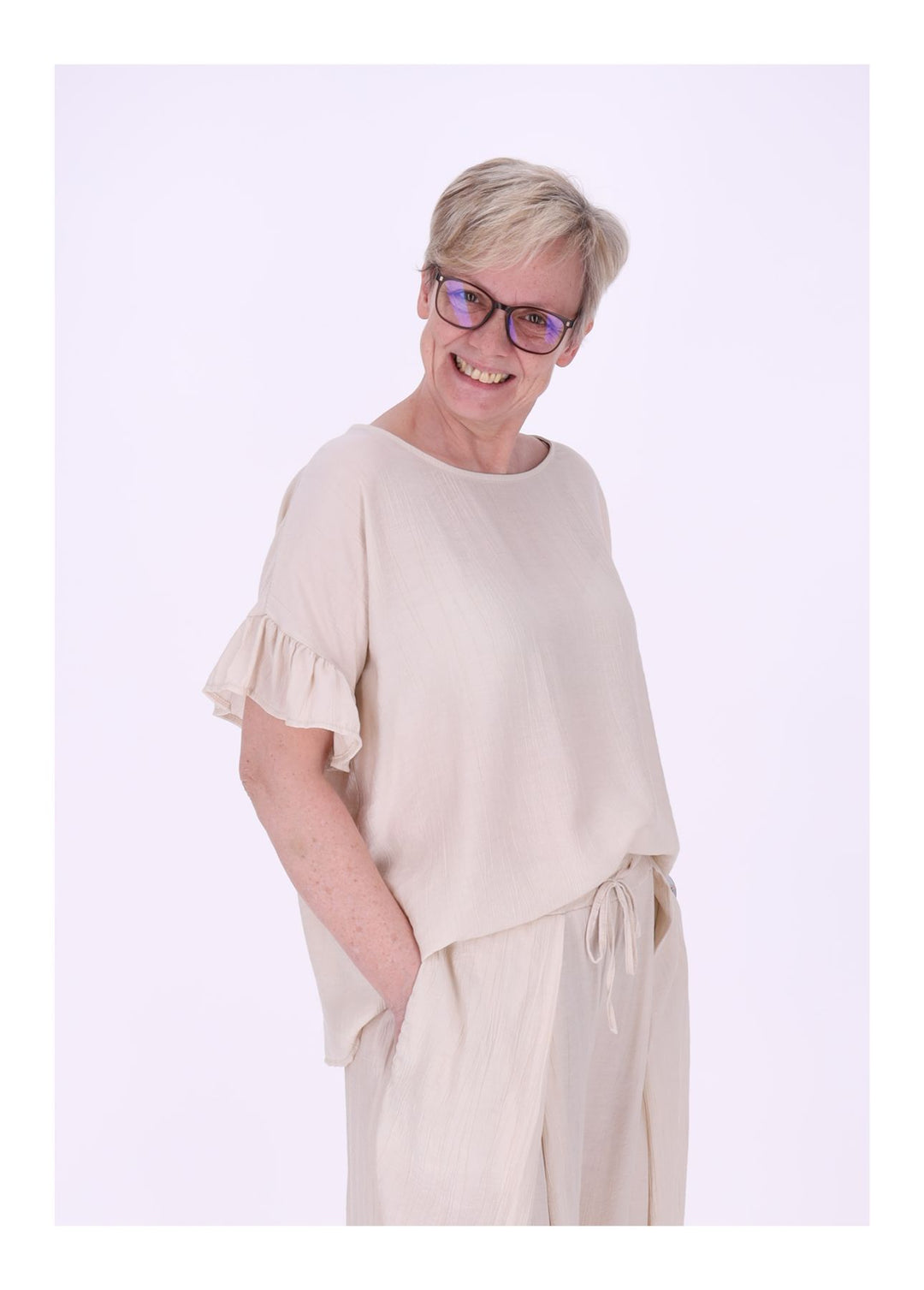 Splash of Color Oversized T-Shirt Damen