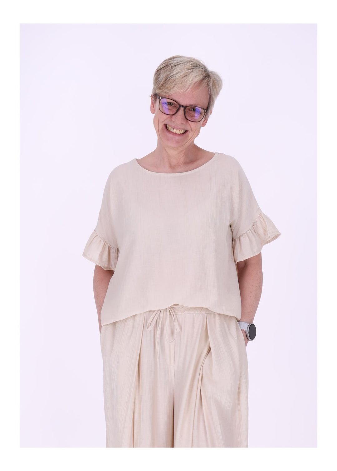 Splash of Color Oversized T-Shirt Damen