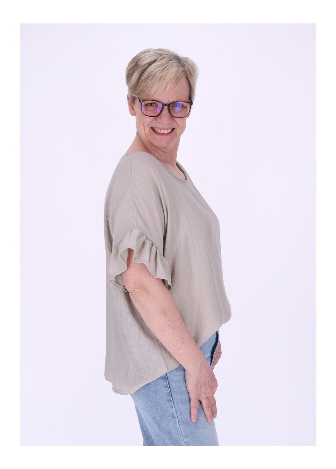 Splash of Color Oversized T-Shirt Damen