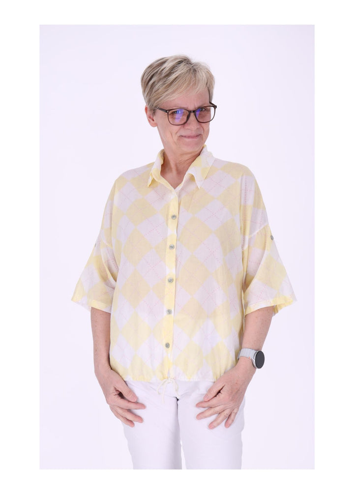 Splash of Color Bluse Damen Baumwolle