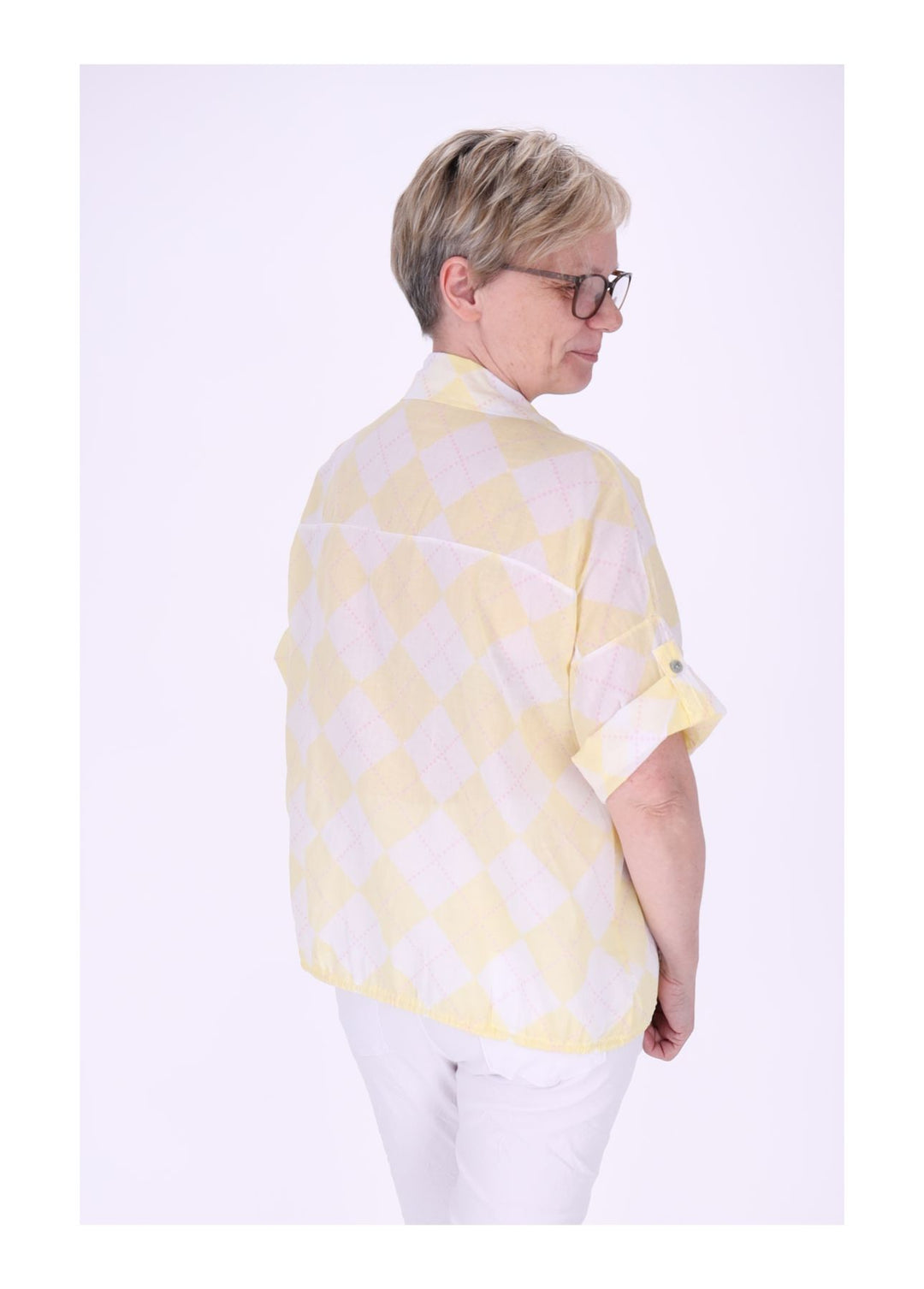 Splash of Color Bluse Damen Baumwolle