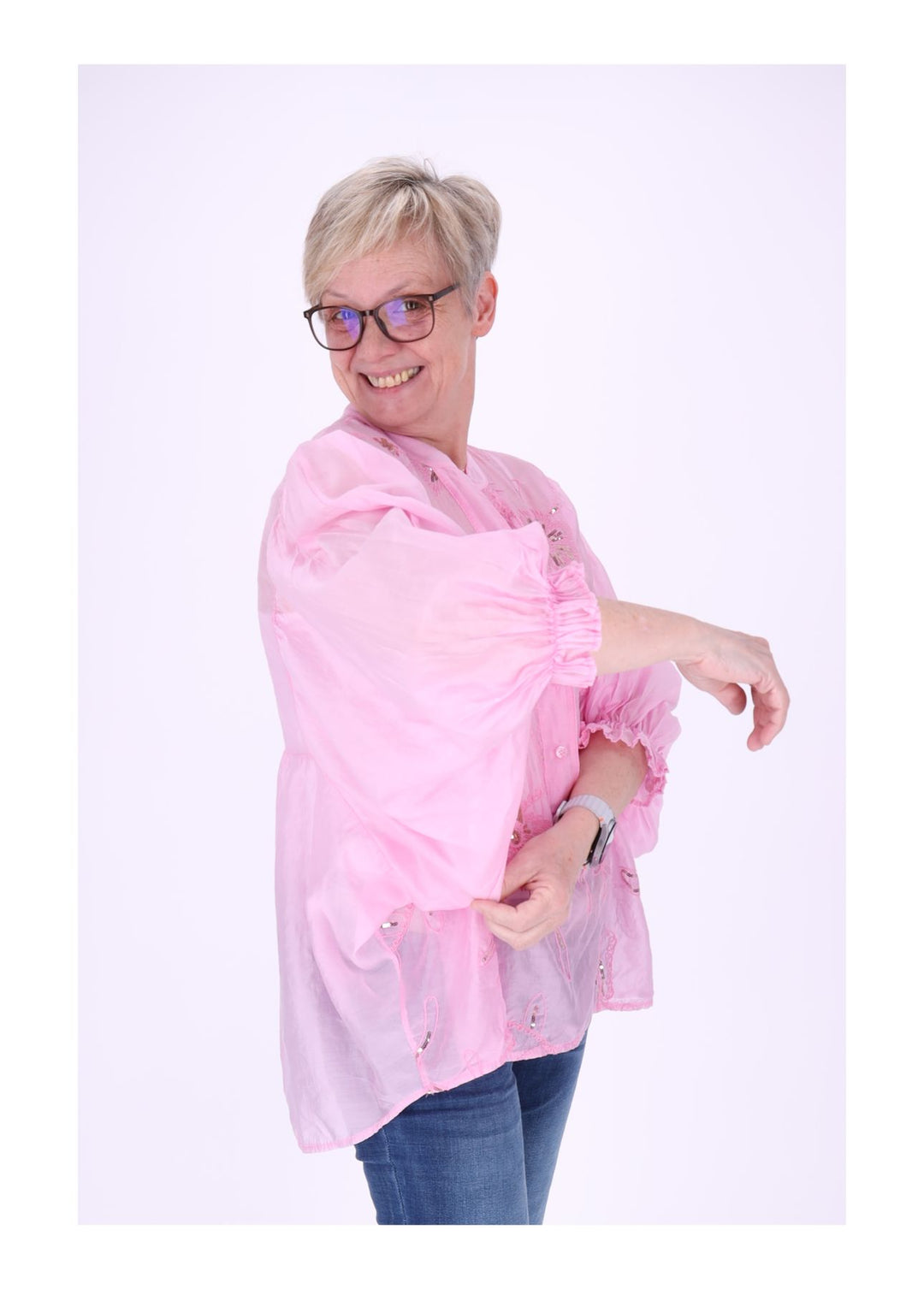 Sierra Blusenshirt Damen Pailetten