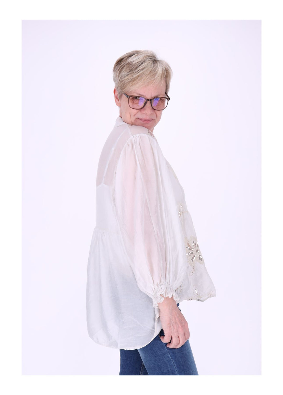 Sierra Blusenshirt Damen Pailetten