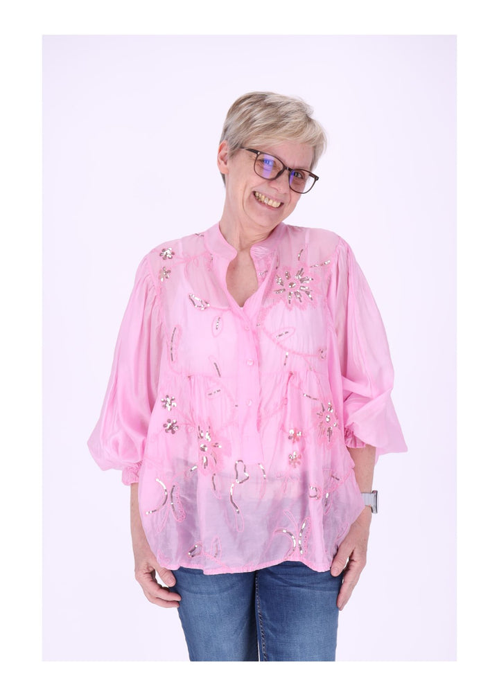 Sierra Blusenshirt Damen Pailetten