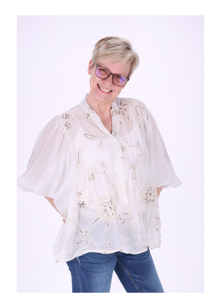 Sierra Blusenshirt Damen Pailetten