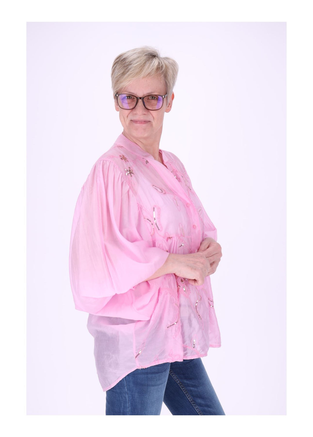Sierra Blusenshirt Damen Pailetten