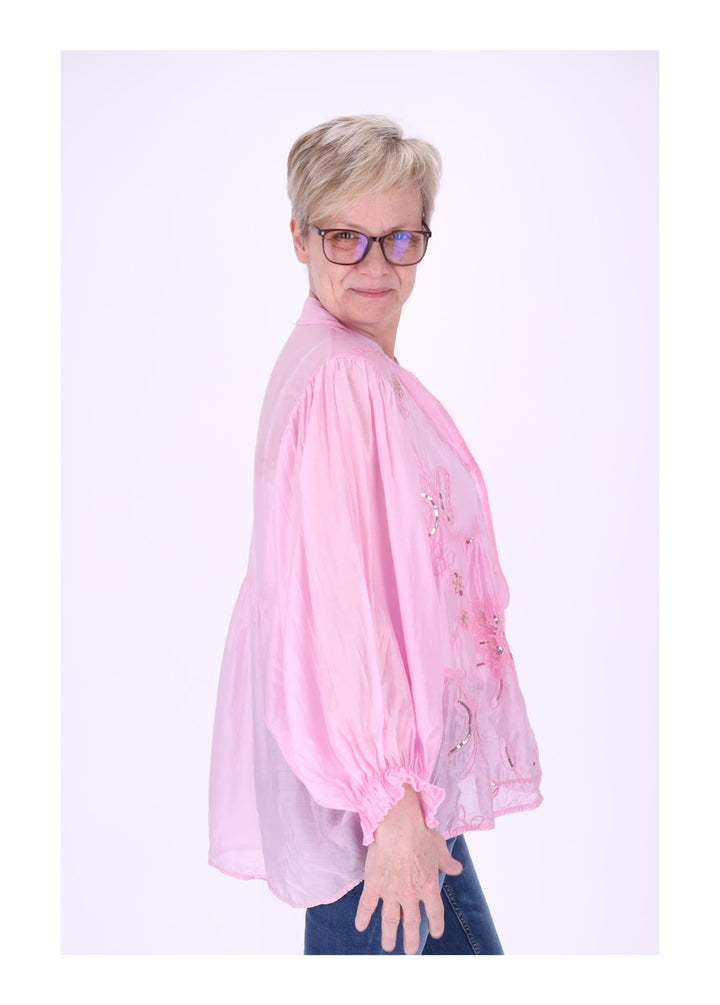 Sierra Blusenshirt Damen Pailetten