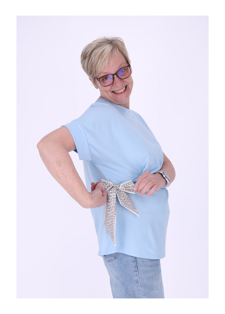 Splash of Color Damen T-Shirt zum Binden