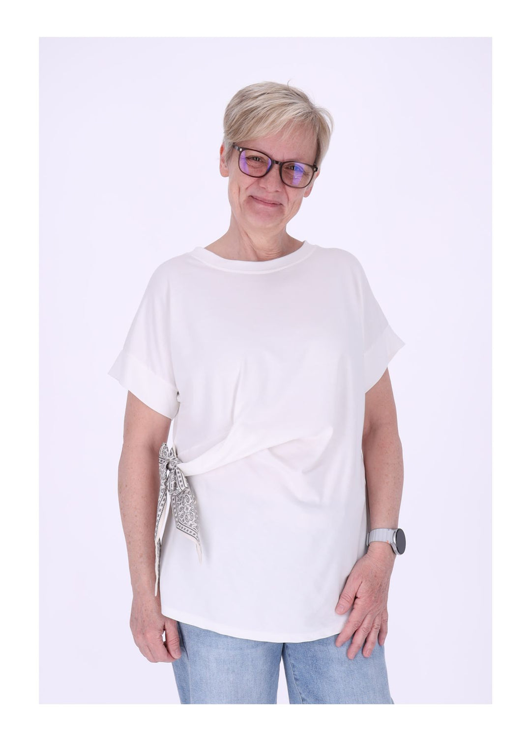 Splash of Color Damen T-Shirt zum Binden