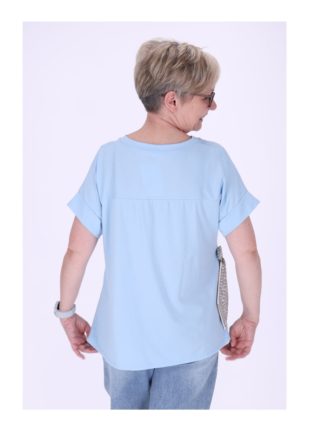 Splash of Color Damen T-Shirt zum Binden