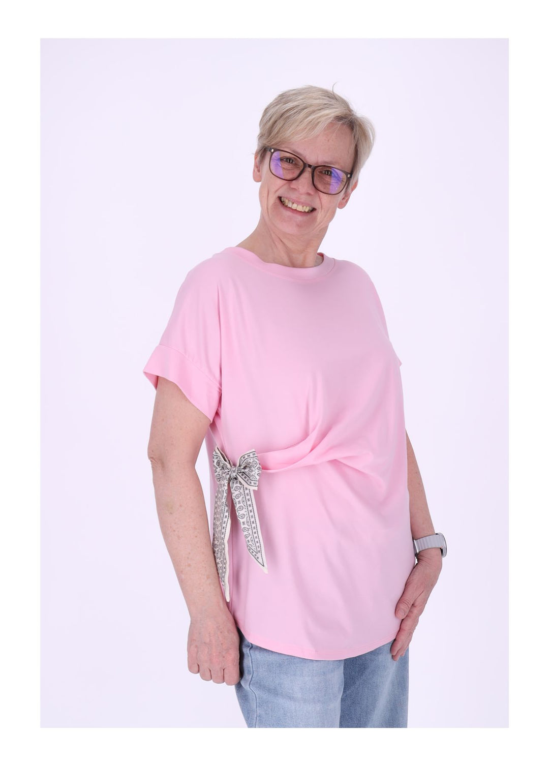 Splash of Color Damen T-Shirt zum Binden