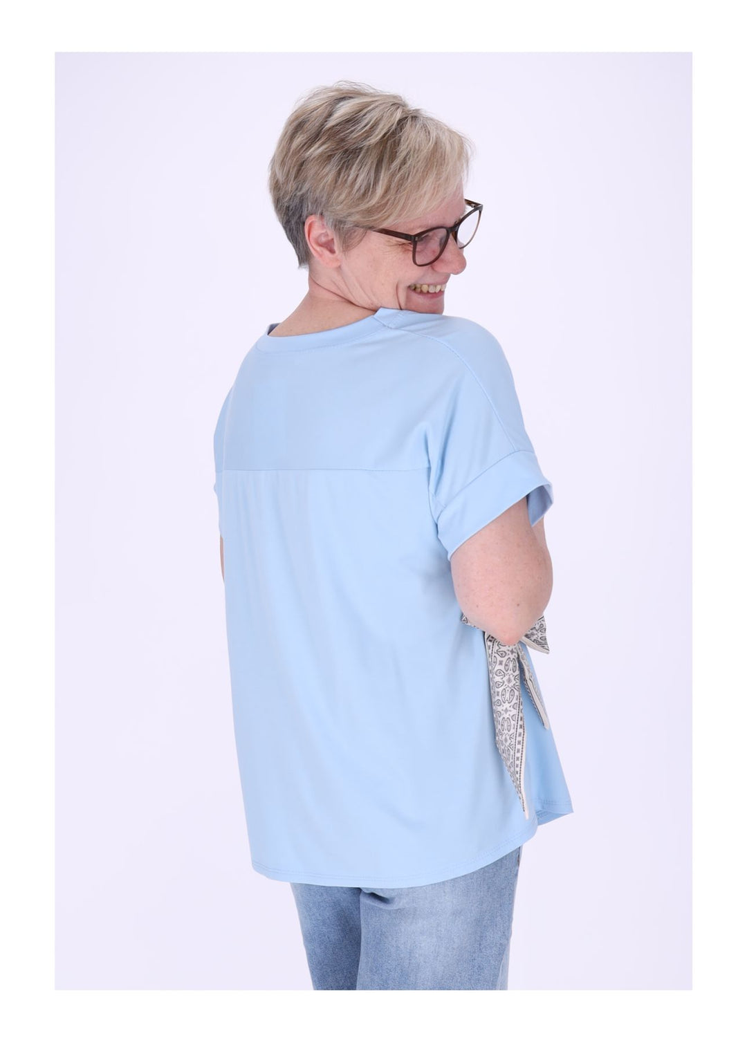 Splash of Color Damen T-Shirt zum Binden