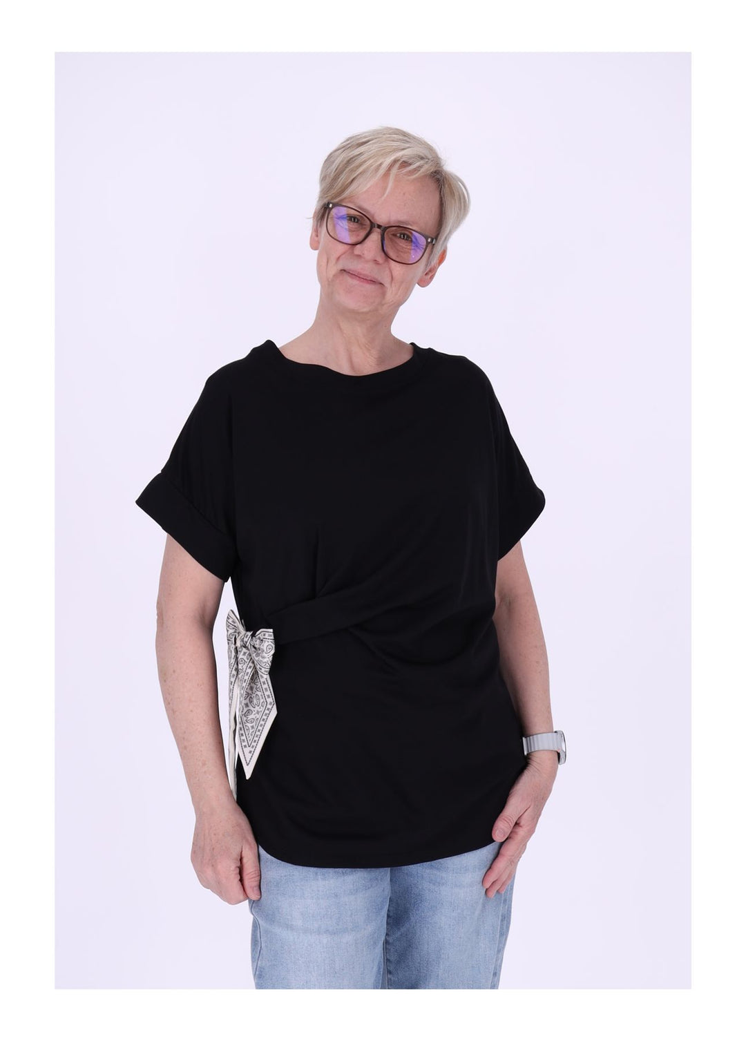 Splash of Color Damen T-Shirt zum Binden