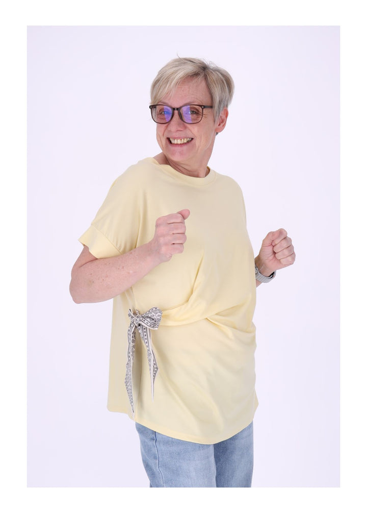 Splash of Color Damen T-Shirt zum Binden