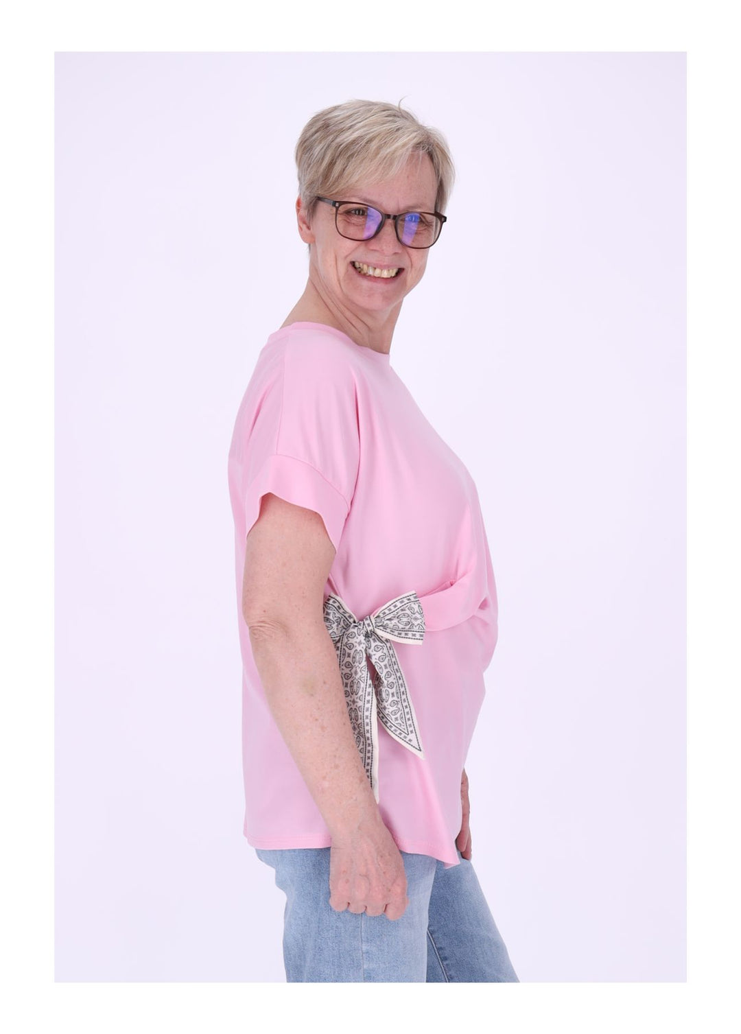 Splash of Color Damen T-Shirt zum Binden