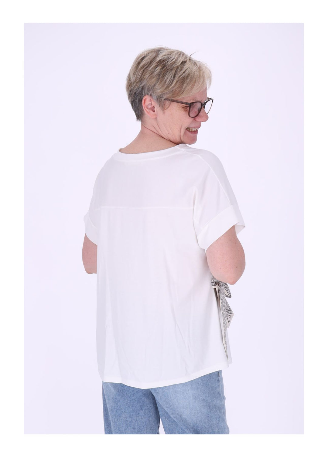 Splash of Color Damen T-Shirt zum Binden