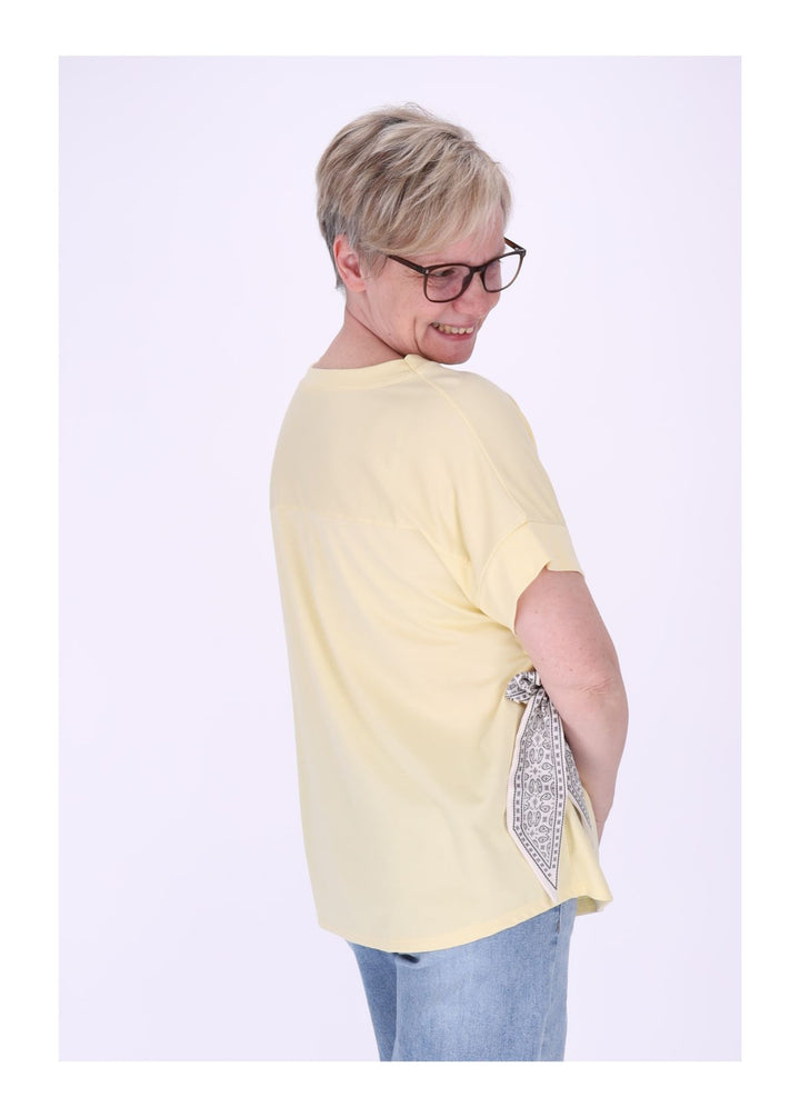 Splash of Color Damen T-Shirt zum Binden