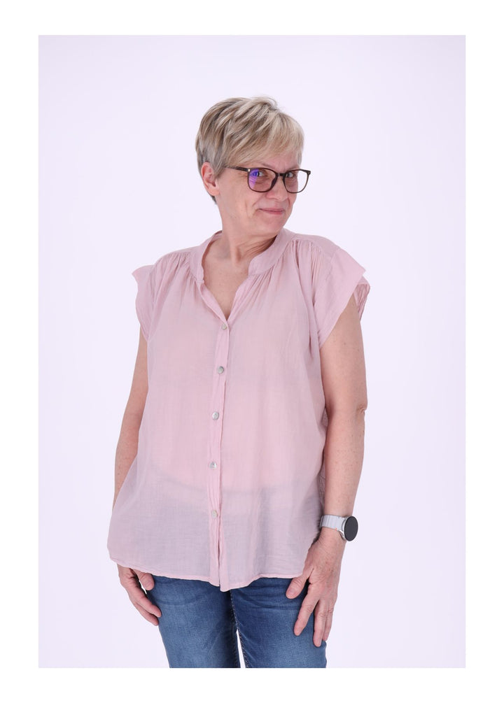Splash of Color Bluse Damen Baumwolle