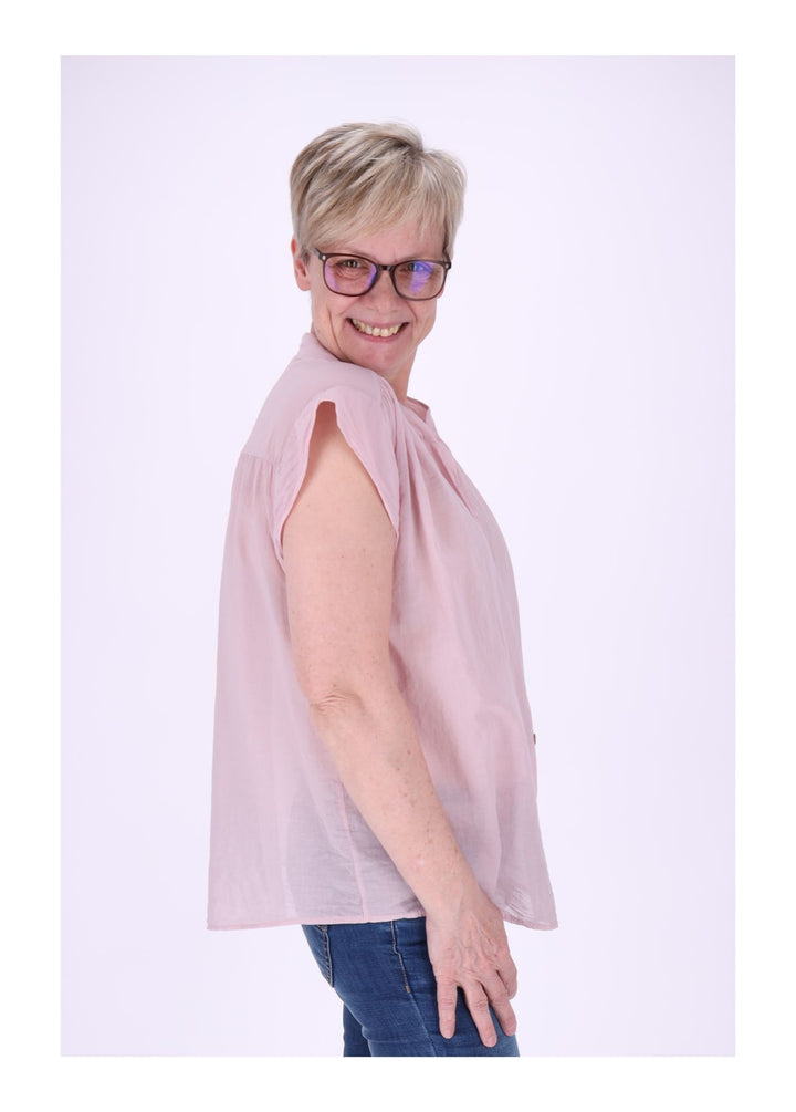 Splash of Color Bluse Damen Baumwolle