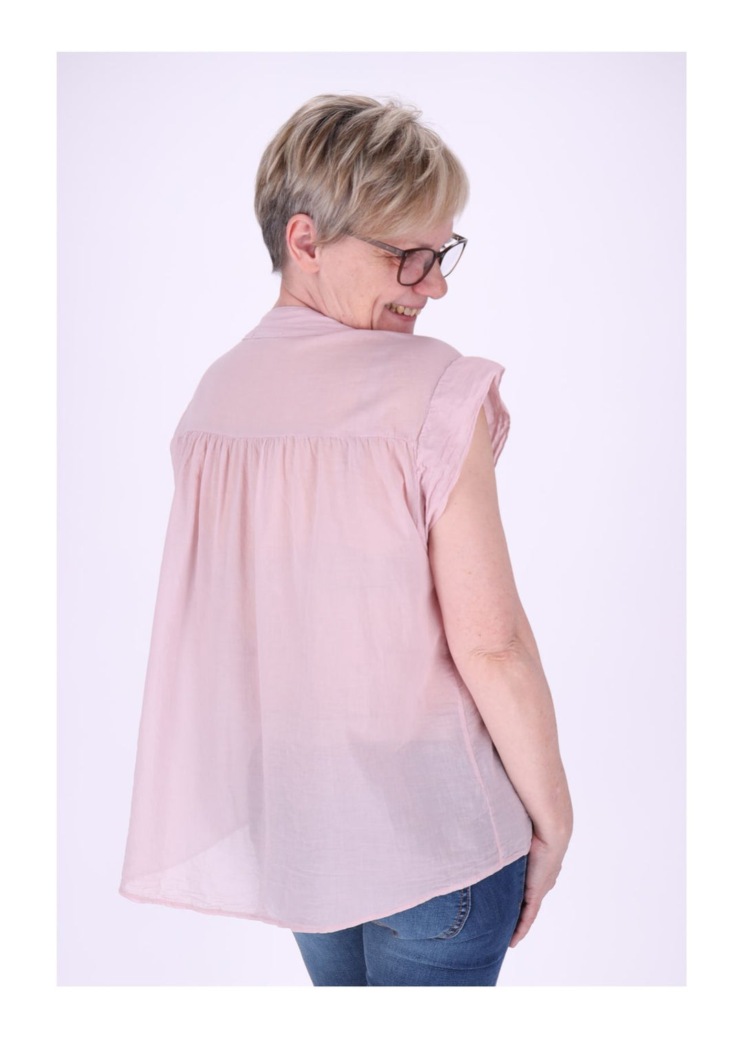 Splash of Color Bluse Damen Baumwolle