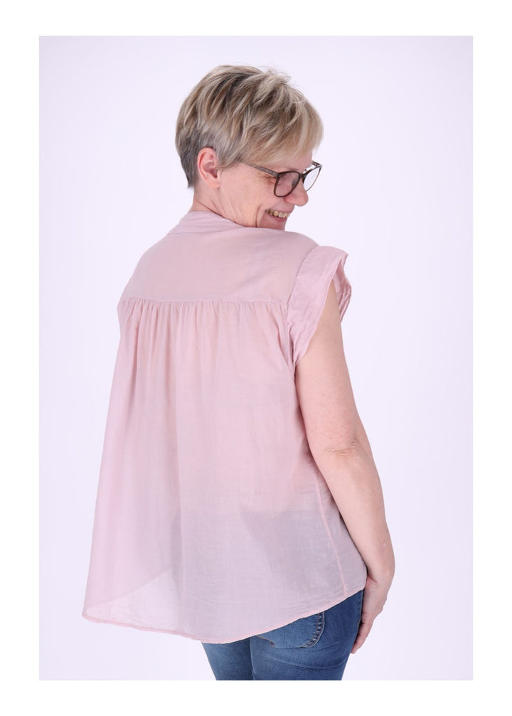 Splash of Color Bluse Damen Baumwolle