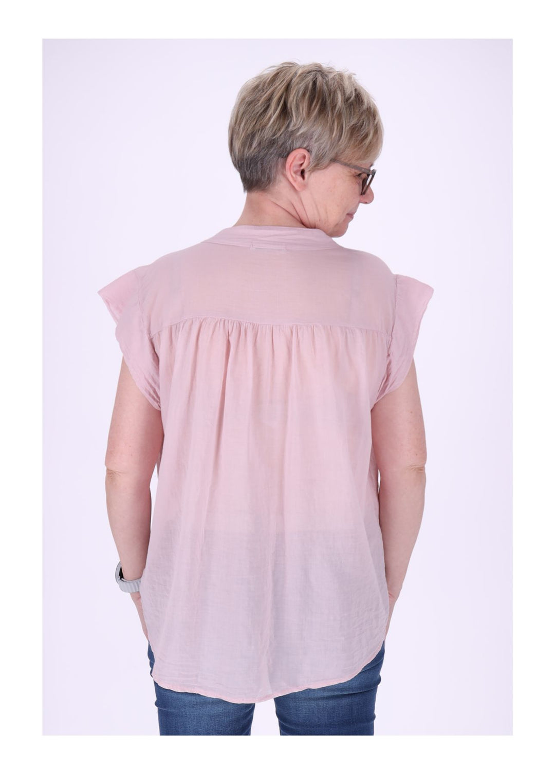 Splash of Color Bluse Damen Baumwolle
