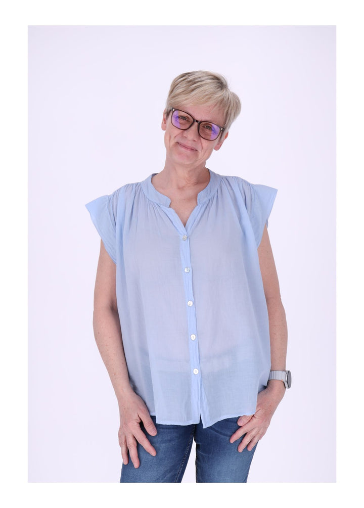 Splash of Color Bluse Damen Baumwolle