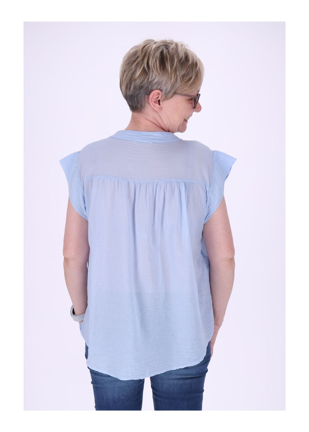 Splash of Color Bluse Damen Baumwolle