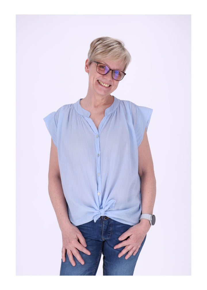 Splash of Color Bluse Damen Baumwolle