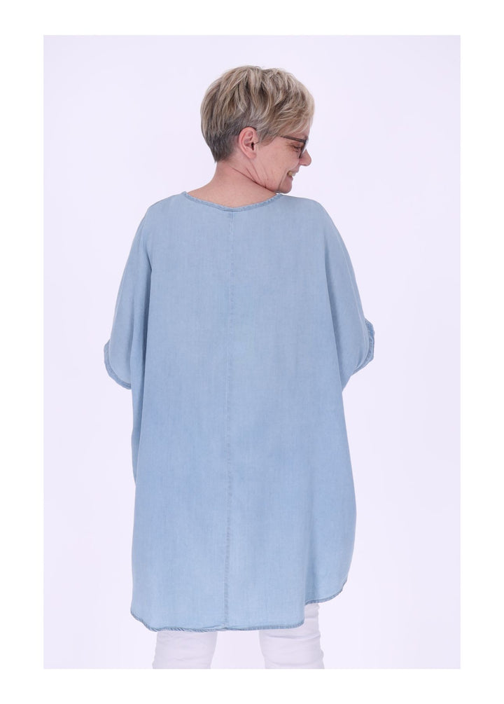 Splash of Color Oversized T-Shirt Damen