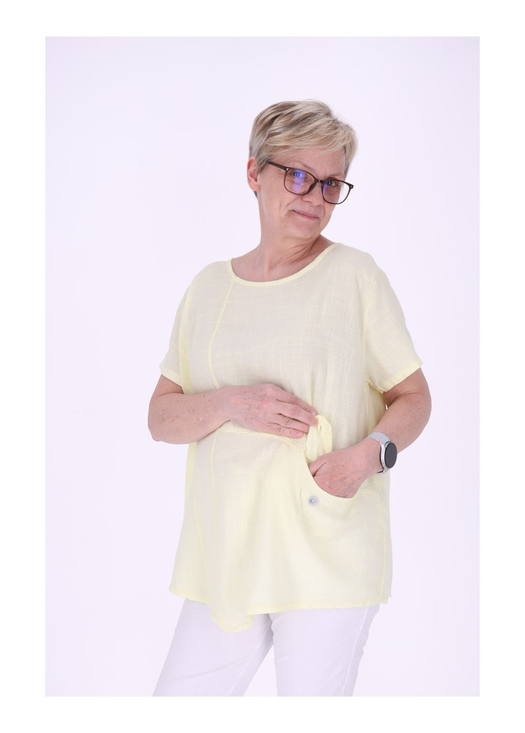 Splash of Color Damen T-Shirt mit Tasche