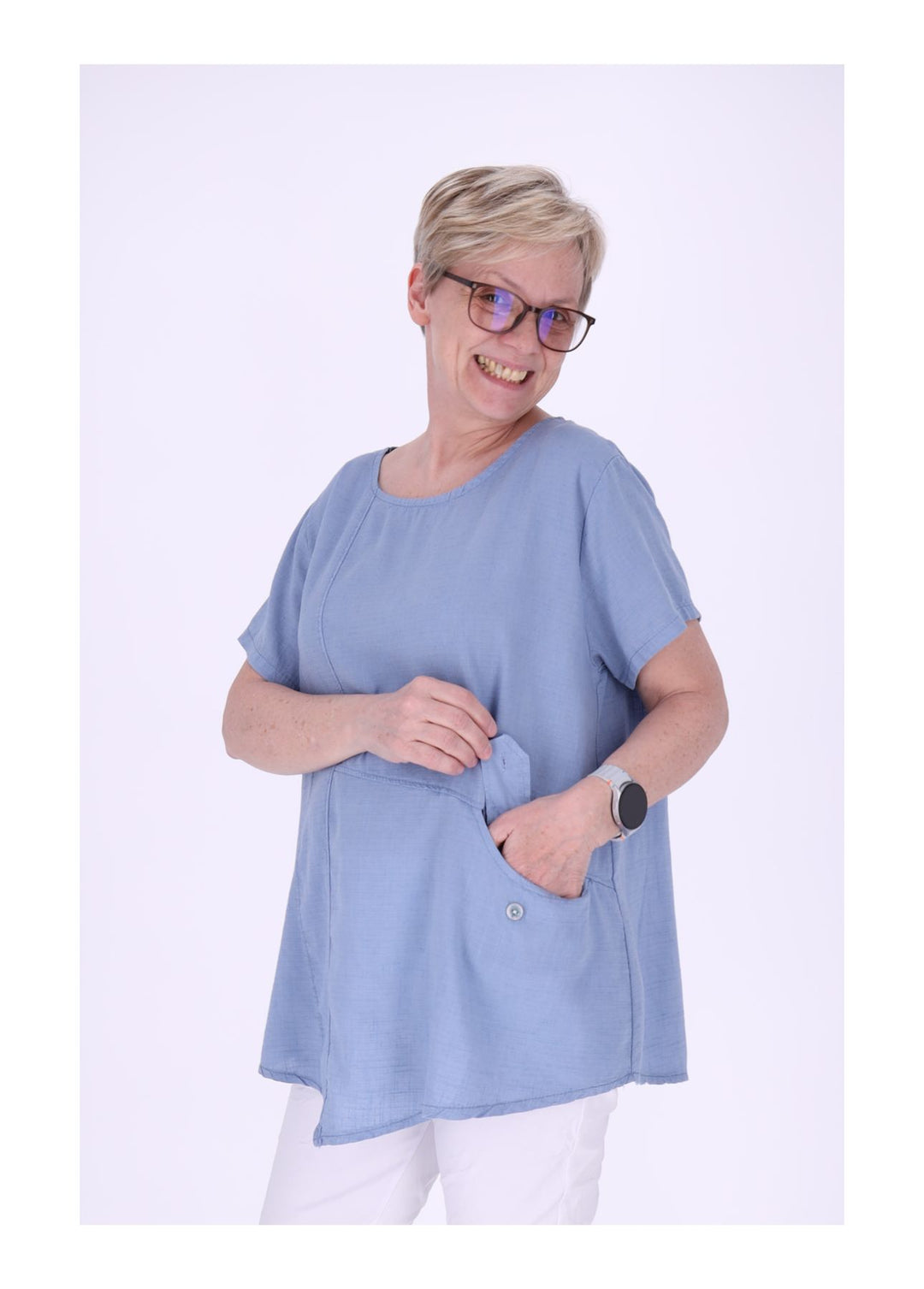 Splash of Color Damen T-Shirt mit Tasche