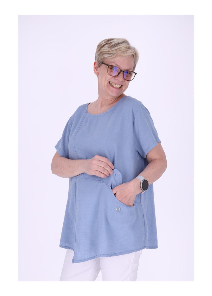 Splash of Color Damen T-Shirt mit Tasche